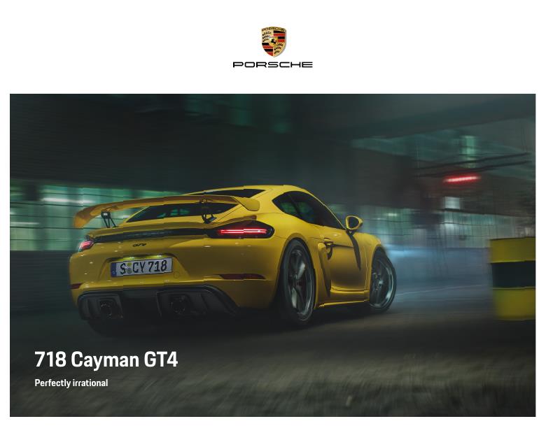 Рекламный буклет Porsche 982 Cayman GT4